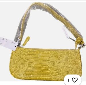 New Urban Outfitters Vegan Leather Faux Crocodile Baguette Bag